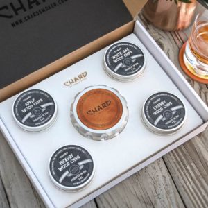 Char'd Cocktail Smoker Gift Box with 4 Smoker Fuel Wood Flavors