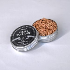 A tin of Char'd cherry wood smoker fuel